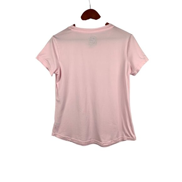Muk Luks Womens Small Pink V-Neck T-Shirt - Picture 2 of 4